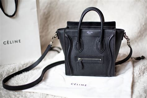 celine luggage nano black silver|celine nano luggage review.